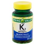 Spring Valley Calcium & Vitamin K2 Vitamins & Supplements 60 Softgels