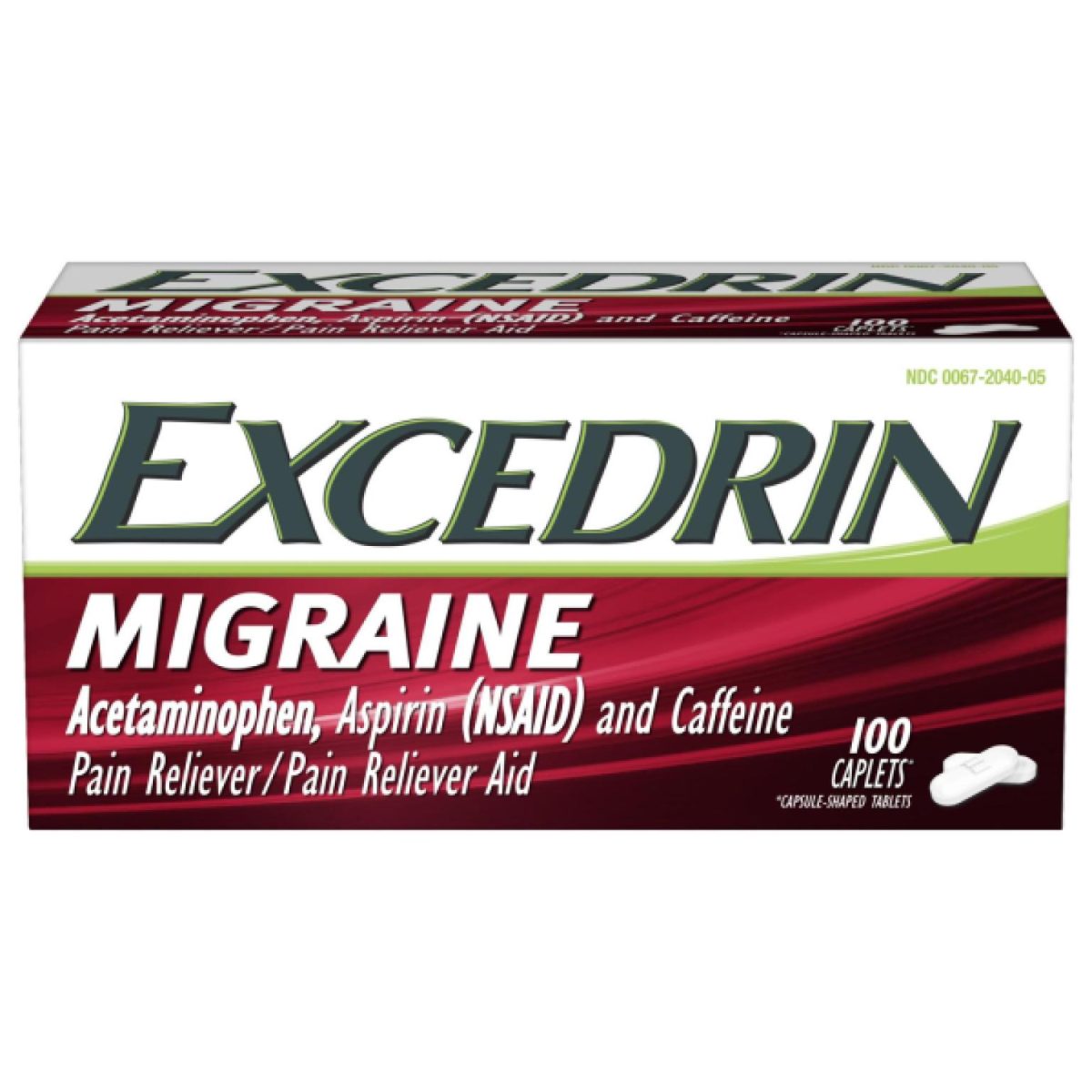 Excedrin Migraine Medicine for Migraine Headache Relief 100 Tablets - Image 1