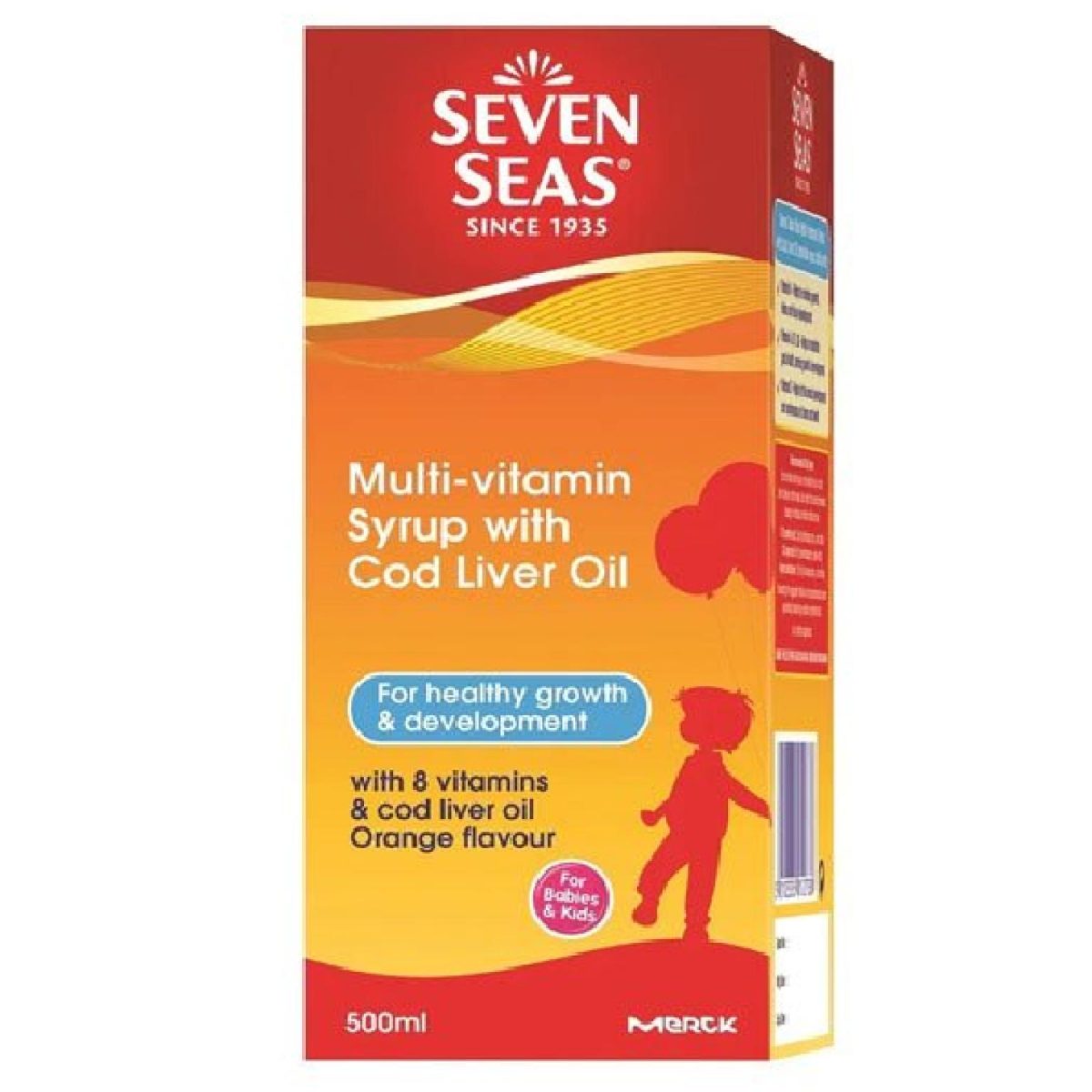 SEVEN SEAS Multivitamin Syrup With Cod Liver Oil 500ml + 100ml - Image 1