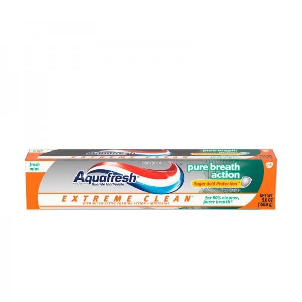 Aquafresh Extreme Clean Pure Bresath Action 158.8g(USA)