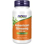 NOW American Ginseng 500mg 100 VEG CAPS (USA)