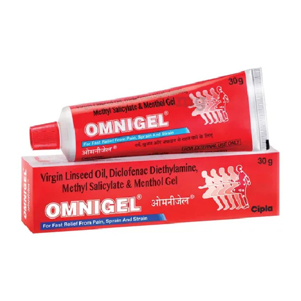 Cipla Omnigel Gel For Fast Relief From Pain, Sprain & Strain 75gm - Image 1