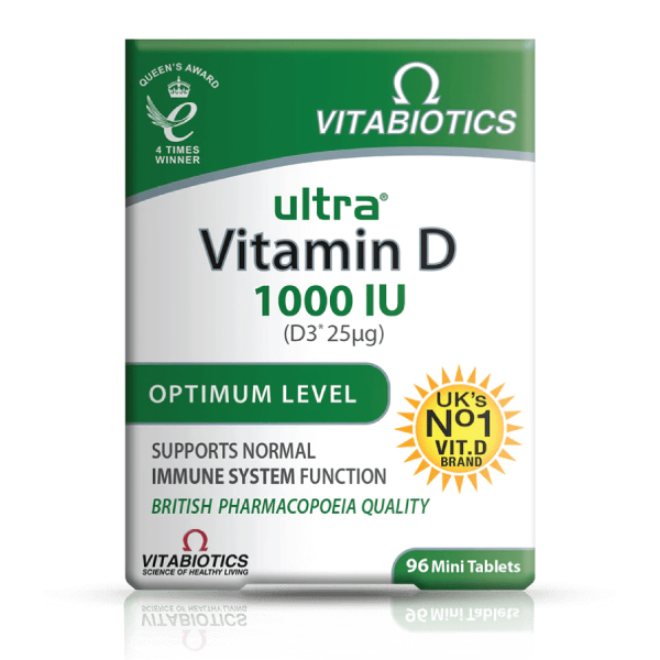Vitabiotics Ultra Vitamin D 1000IU 96 Tablets
