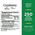 Nature’s Bounty Cranberry 4200mg 250 Softgels - Image 2