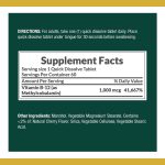 Nature’s Bounty Vitamin B-12 Methylcobalamin 1000mcg 60 Tablets - Image 2