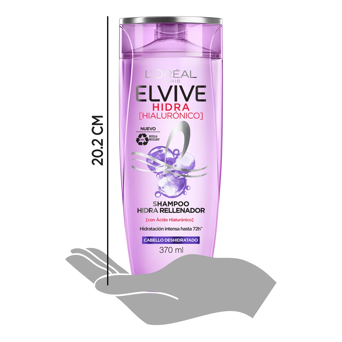 L'Oréal Elvive Hidra Hialurónico Shampoo 370 ml - Image 1