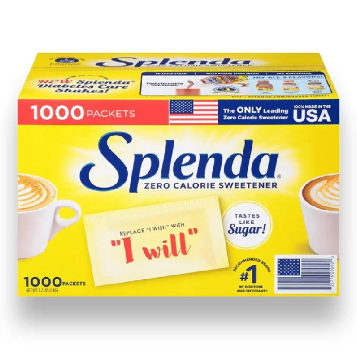 Splenda Zero Calorie Sweetener Packets 1000 Packets (USA) - Image 1