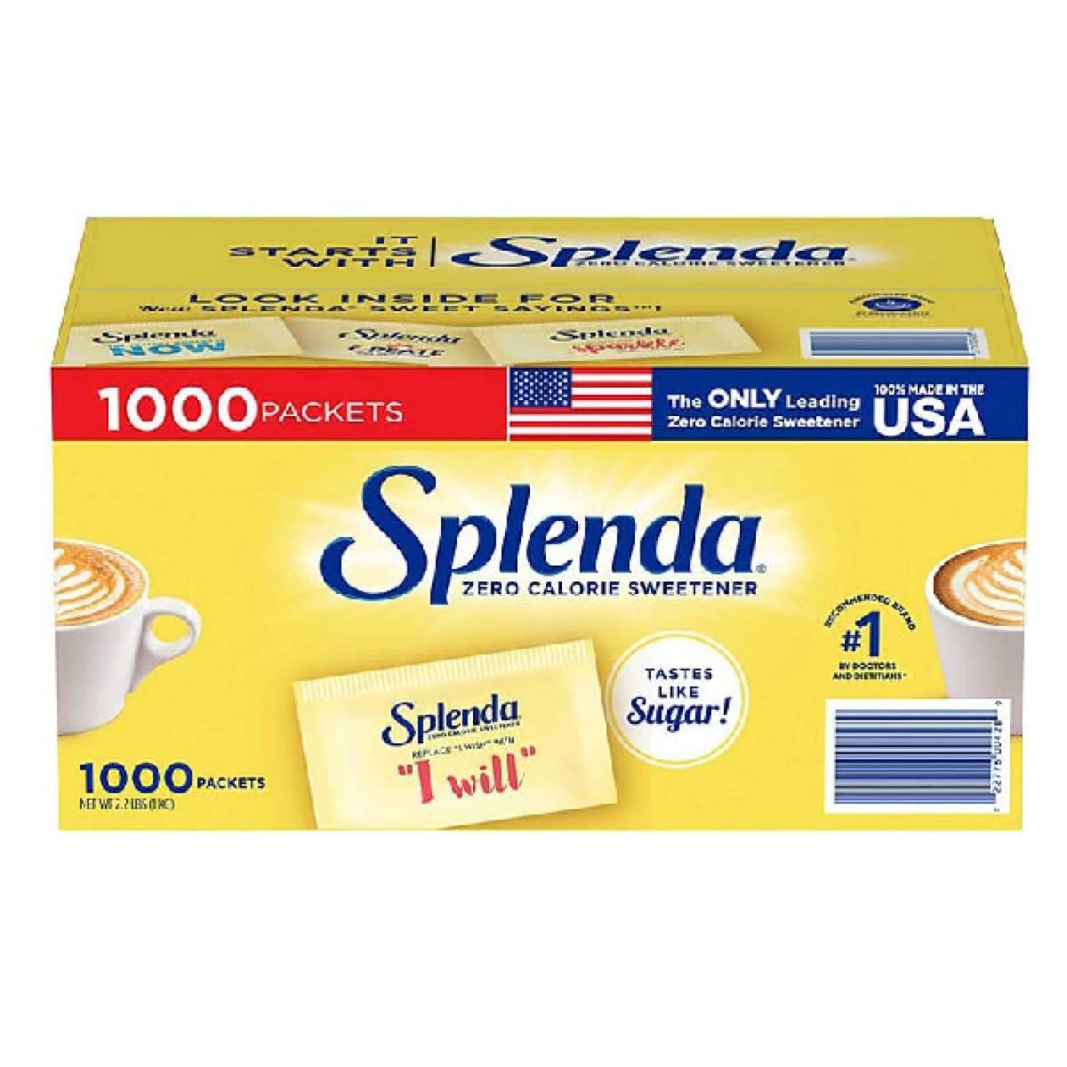 Splenda Zero Calorie Sweetener Packets 1000 Packets (USA) - Image 3