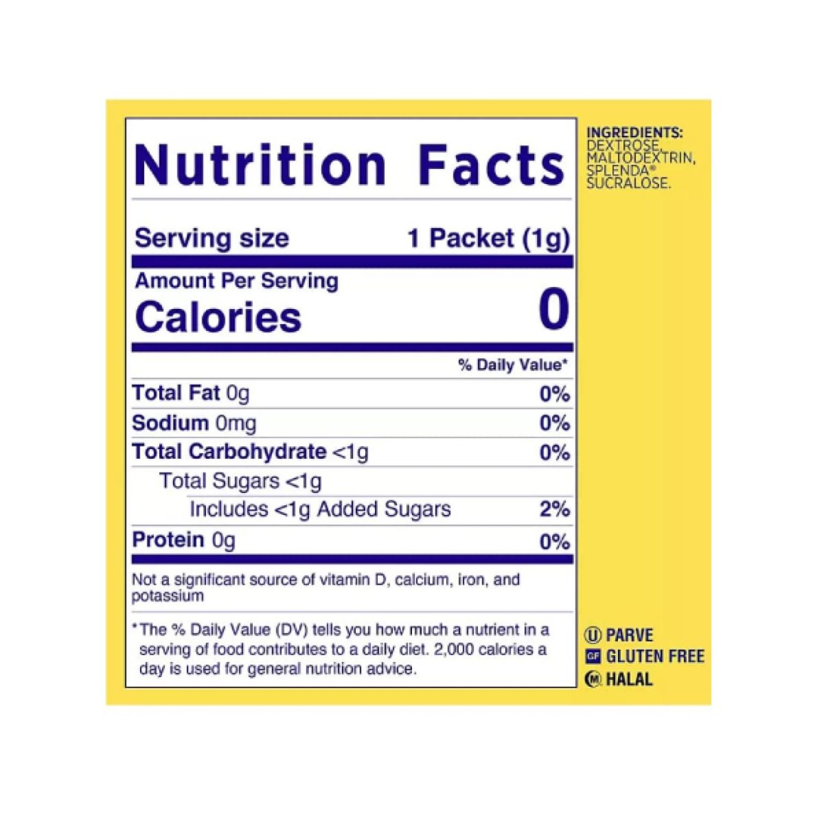 Splenda Zero Calorie Sweetener Packets 1000 Packets (USA) - Image 4
