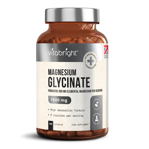 Vitabright Magnesium Glycinate1500mg High Strength 300mg 180 Capsules