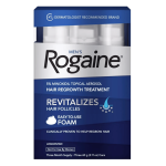 Men’s Rogaine 5% Minoxidil Foam for Hair Regrowth 3 Month Supply