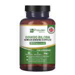 Ginkgo Biloba and Korean Ginseng Tablets 8000mg 180 Vegan Tablets