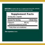 Nature's Bounty Echinacea 400mg 100 Capsules - Image 2