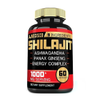 Shilajit Ashwagandha Panax Ginseng Energy Complex 1000mg 60 Supplement
