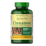 Puritan's Pride Cinnamon with High Potency Chromium 1000mg 120 Capsules