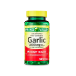 Spring Valley Odor-Controlled Garlic 1,000mg 120 Softgels