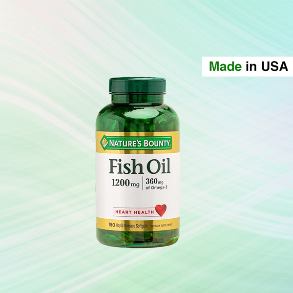 Nature’s Bounty Fish Oil Softgels 1200mg 180