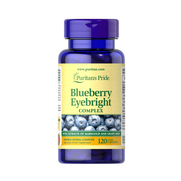 Puritan's Pride Blueberry Eyebright Complex 120 Caplets