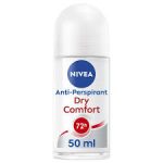 NIVEA - DRY COMFORT 72H ANTI-PERSPIRANT DEODORANT ROLL ON - 50ML