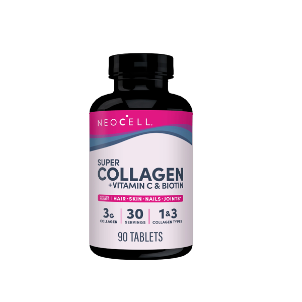 NeoCell Super Collagen Vitamin C & Biotin Supplement for Hair Skin and Nails 90 Tablets