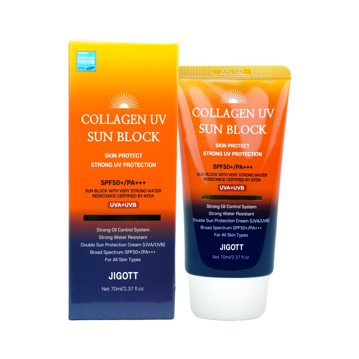 Jigott Collagen UV Sun Block SPF50+ PA+++ 70ml - Image 1