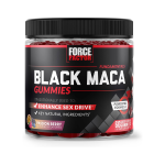 Force Factor Black Maca Gummies, Black Maca Root to Enhance Vitality in Men & Women Increase Energy & Strength with BioPerine for Superior