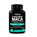 X Gold Health Ashwagandha & Maca Root Black Extract plus Rhodiola Rosea & L-Theanine for Men and Women 120 Cap
