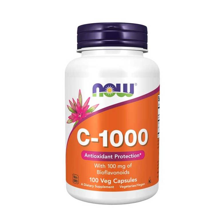 NOW-C-1000 NOW Vitamin C 1000mg Antioxidant Protection 100 Tablets - Image 1