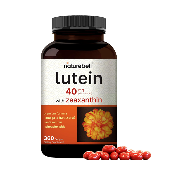 Naturebell Lutein 40mg and Zeaxanthin 1,600mcg Per Serving 360 Softgels