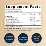 Naturebell Alpha Lipoic Acid 600mg Vitamin B1 Complex 300 Capsules - Image 2