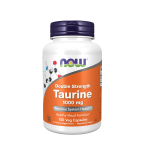 NOW Foods Taurine 1,000mg Double Strength Nervous System Health 100 Veg Capsules