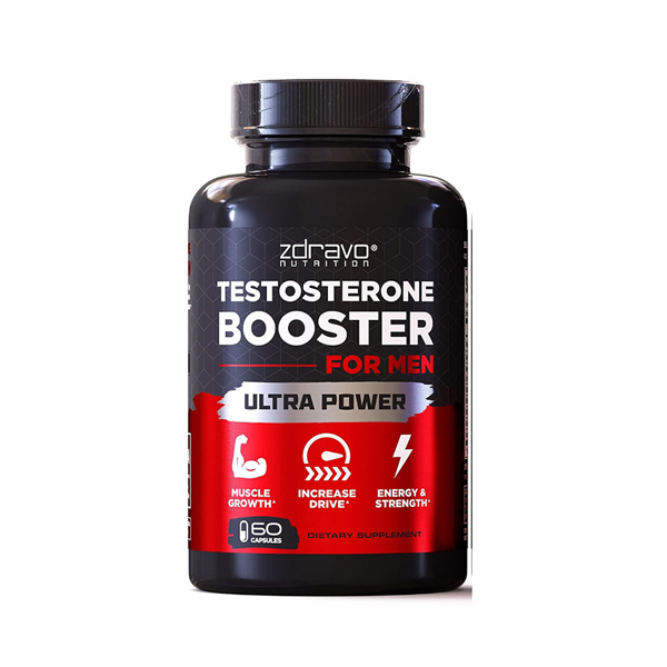 Zdravo Nutrition Testosterone Booster for Men Ultra Power 60 Caps
