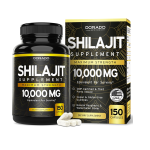 Shilajit Pure Himalayan Capsules 10,000mg 150 Capsules Premium Shilajit Capsules for Men - High in Trace Minerals No Fillers Manufactured in The USA Authentic Shilajit Supplement Non GMO