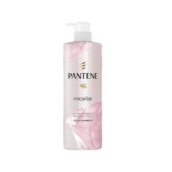 Pantene Micellar Detox & Hydrate Rose Water Extract Scalp Shampoo 530ml