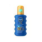 NIVEA SUN Kids Protect & Care Coloured Sun Cream Spray SPF50+ 200ml