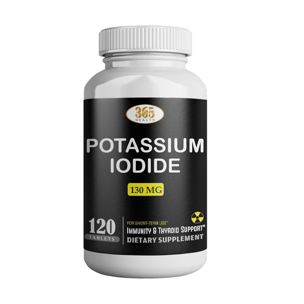 HEALTH LFE YODO Naciente 130mg Potassium Iodide Pills Emergency Survival Kit Supplement 120 Tablets