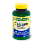 Spring Valley Calcium 600mg Natural Bone Health Calcium 100 Tablets