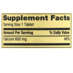 Spring Valley Calcium 600mg Natural Bone Health Calcium 100 Tablets - Image 4