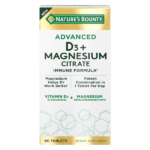 Nature’s Bounty Advanced Vitamin D3 with Magnesium Citrate Immune Formula  90 Tablets