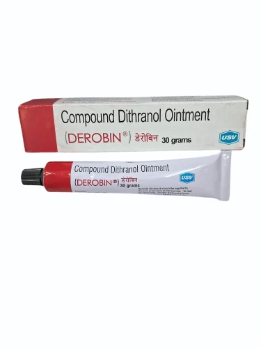 Compound Dithranol 30 gm Derobin Ointment, Indian