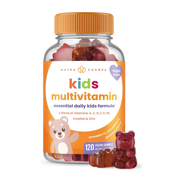 NutraChamps Kids Multivitamin Gummies 120 Gummy Vitamins for Healthy Growth & Immunity