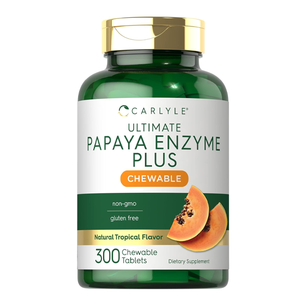 Carlyle Papaya Enzyme Chewable 300 Tablets