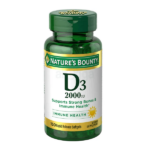 Nature’s Bounty D3 50mcg 2,000IU 150 Softgels