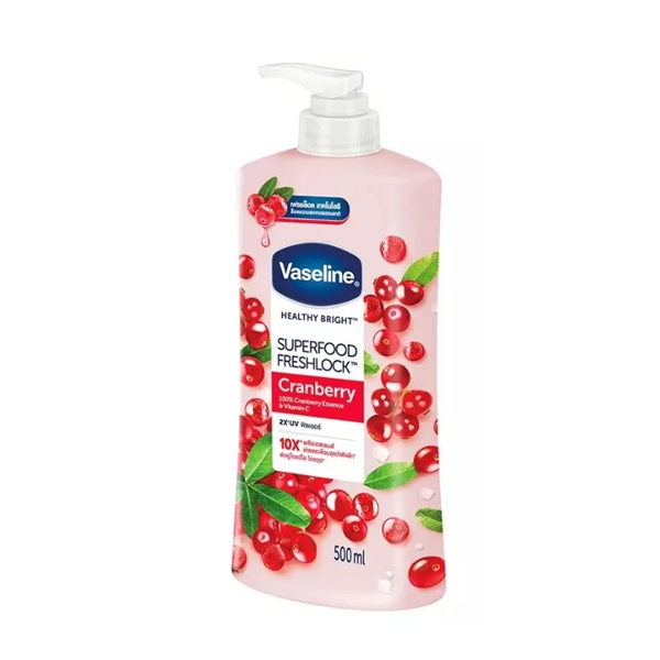 Vaseline Healthy Bright Superfood Freshlock Cranberry Body Lotion 500ml