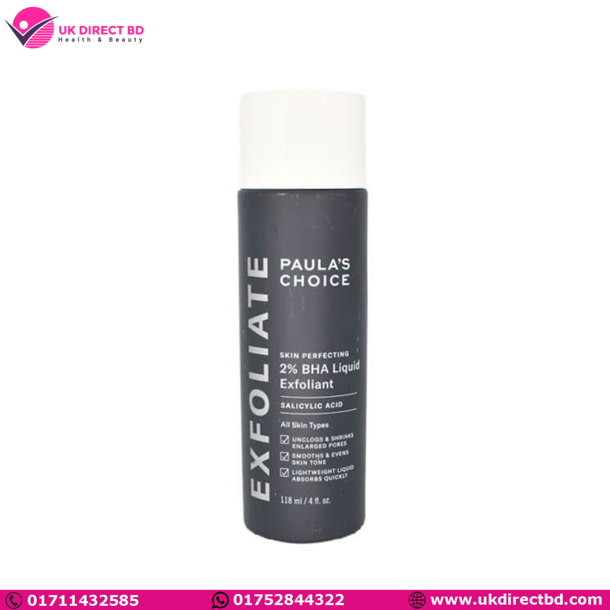 Paula’s Choice Skin Perfecting 2% BHA Liquid Exfoliant 118ml - Image 1