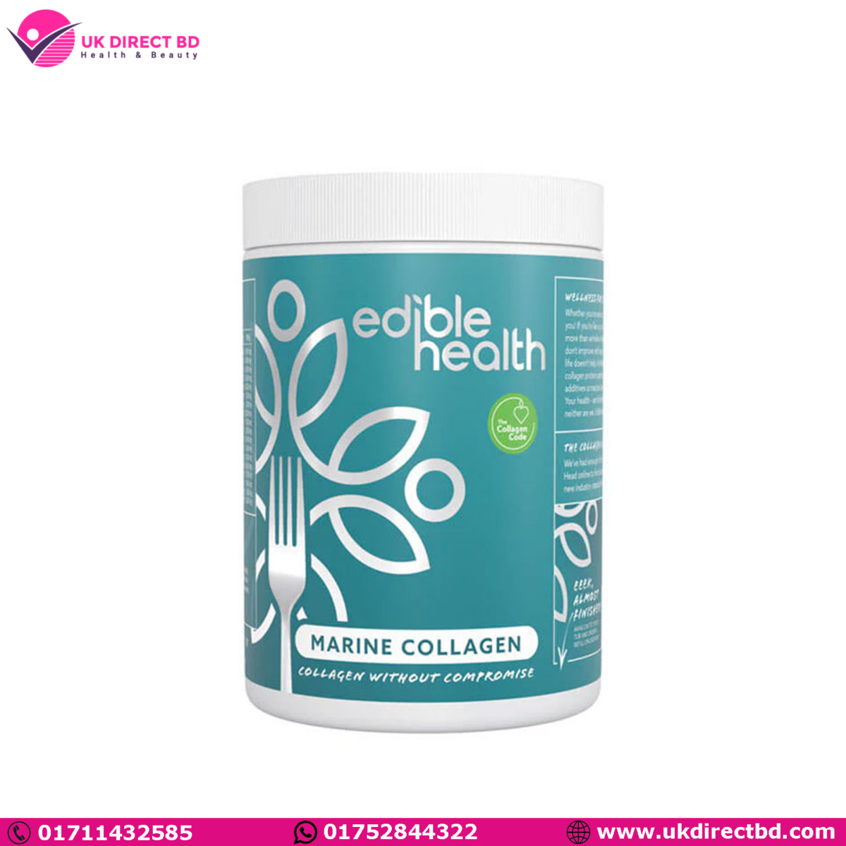 Edible Health Marine Collagen Powder 400gm - Image 1