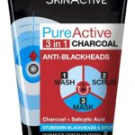 Garnier Pure Active 3 in 1 Charcoal Wash,Scrub,Mask 150ml
