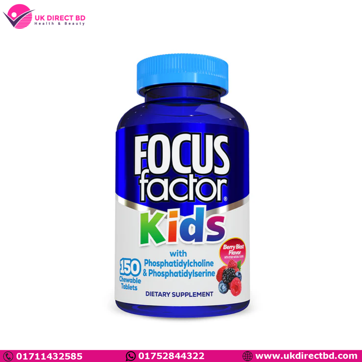 Focus Factor Kids 150 Tablets - Image 1