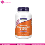 NOW Foods Supplements Glucosamine & MSM GreenGrown Glucosamine Vegetarian 120 Veg Capsules