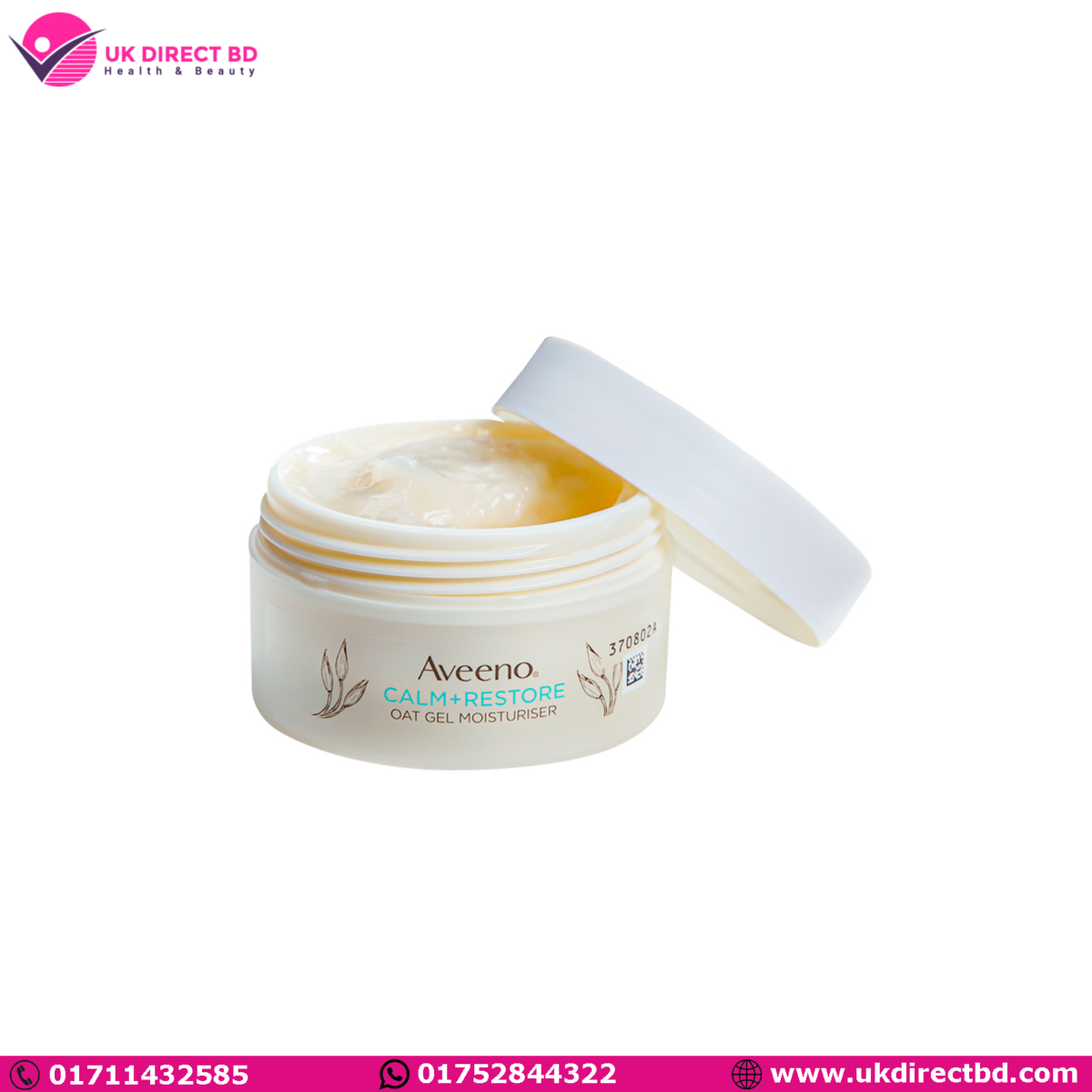 Aveeno Face Calm Restore Oat Gel Moisturiser 50ml - Image 1